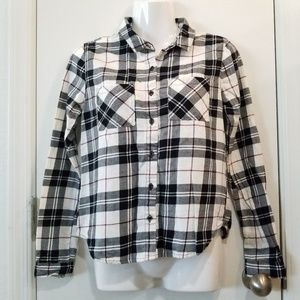Long Sleeve Plaid Shirt Small, Forever 21